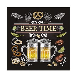 Подставка под горячее "BEER TIME". Размер 14х14см #