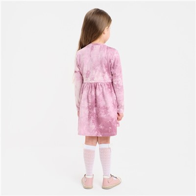 Платье детское KAFTAN "Dream" р.30 (98-104), лиловый тай-дай