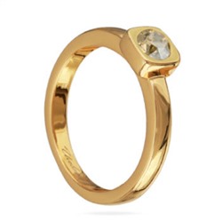 Кольцо (кристаллы SW шампань 4мм; покрытие золото)