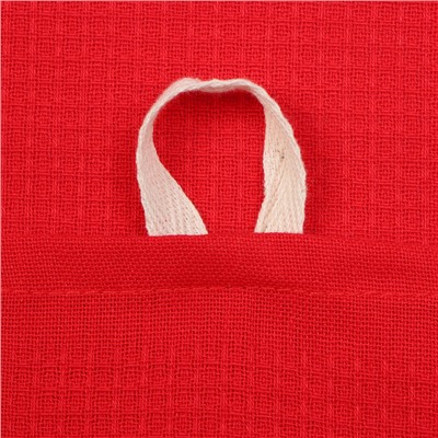 Полотенце Этель, цв. красный, 50х70 см, 100% хл