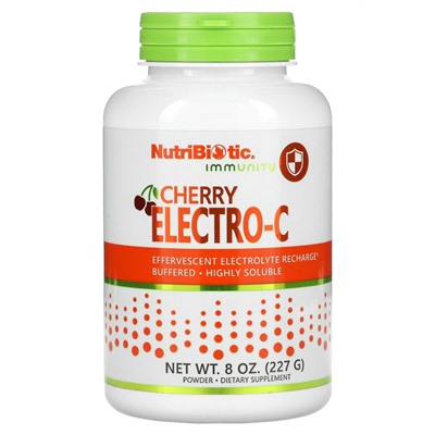 NutriBiotic, Immunity, Cherry Electro-C, порошок, 227 г (8 унций)