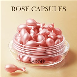 Концентрированная осветляющая сыворотка с экстрактом розы в капсулах SADOER Rose Essence Lotion, 0,34 гр x 30 капсул