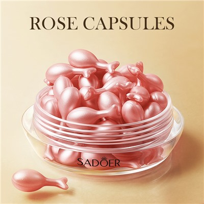 Концентрированная осветляющая сыворотка с экстрактом розы в капсулах SADOER Rose Essence Lotion, 0,34 гр x 30 капсул