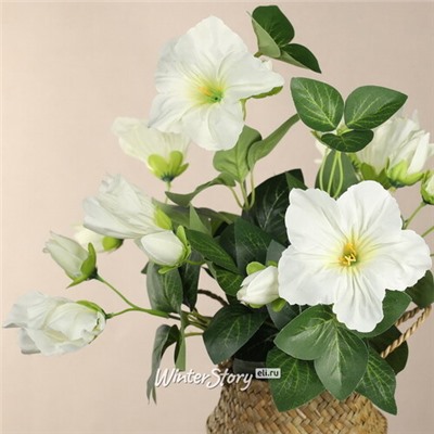 Искусственный цветок в горшке Petunia 35*20 см белая (Koopman)