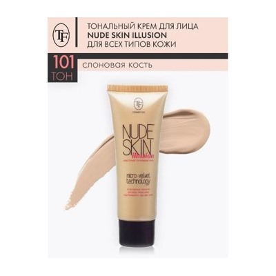 Triumph Тональный Крем для лица тон 101 Слоновая кость Nude Skin illusion CTW 10 40 мл