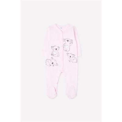комбинезон для новорожденных  К 6340/нежно-розовый(забавные коалы)