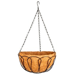 Кашпо подвесное, с кокосовой корзиной, диаметр 30 см// Palisad арт.69002