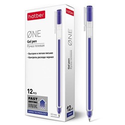 Ручка гель "Hatber.One" синяя 0,5мм GP_058627