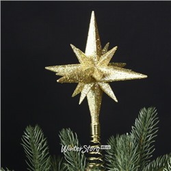 Елочная верхушка Estrella de Diamante 22 см золотая (Kurts Adler)