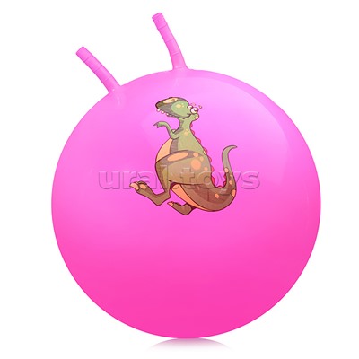 Мяч "Дино" с рожками 65см. (цвет в ассортименте)