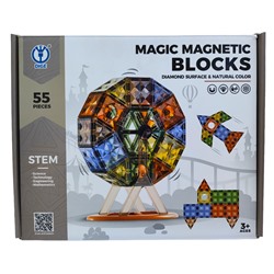 Магнитный конструктор Magic Magnetic Blocks  , 55 дет.