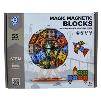Магнитный конструктор Magic Magnetic Blocks  , 55 дет.