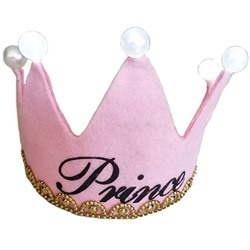 Корона праздничная "Принцесса" светящаяся, (6048693) розовая