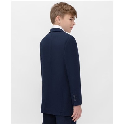 Скидка -50% Пиджак однобортный с карманами синий Button Blue Teens line