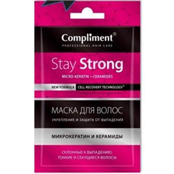 Compliment саше маска для волос Stay strong Укрепление и защита от выпадения, 25мл