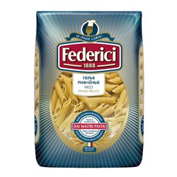 Макароны Federici перья рифленные (penne rigate) №023, 500г