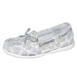 Туфли для девочек 802211301, белый, серебро