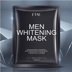 Мужская тканевая маска для лица против веснушек осветляющая ETAE Men Whitening Mask, 25 гр