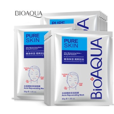 Маска для лица анти-акне для проблемной кожи bioaqua, 30 гр.