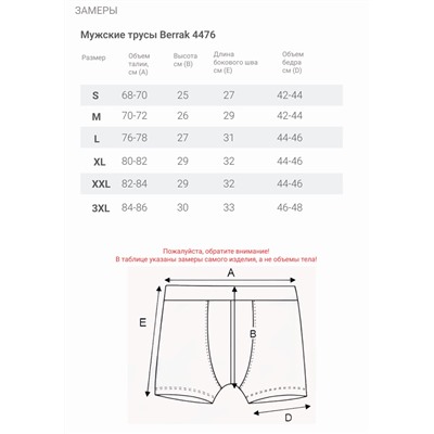 Мужские трусы Berrak 4476