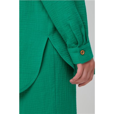 блузка 
            37.240826-5013-46-Изумрудный-зеленый