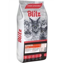 Blitz Adult Classic Poultry Cats сухой корм для взрослых кошек с домашней птицей
