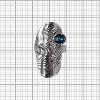 "Импресс" кольцо в серебряном покрытии из коллекции "Эдем" от Jenavi