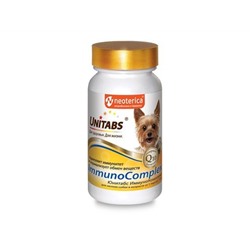 Юнитабс ИммуноКомплекс с Q10 для собак мелких ежедневные 100 таблеток U206 Экопром