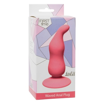 Анальная пробка Waved Anal Plug Pink 4104-01Lola