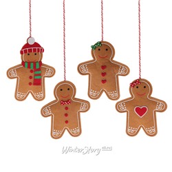 Набор елочных игрушек Gingerbread Hugs 15*8 см, 4 шт, подвеска (Koopman)