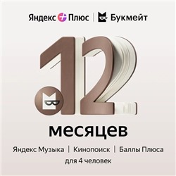 ЯНДЕКС МУЛЬТИ ПЛЮС 12 МЕСЯЦЕВ+ БУКМЕЙТ