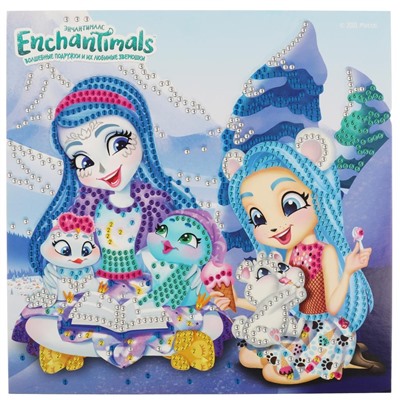 Алмазная мозаика 20*20см "Enchantimals" (AM005-ENC, 316066, Мульти Арт)