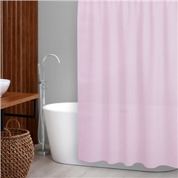 Штора для ванной комнаты «Бриллиант», 180×180 см, цвет светло-розовый