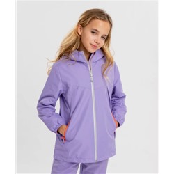 Ветровка softshell с капюшоном фиолетовая для девочки Button Blue