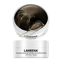 Гидрогелевые патчи для глаз Lanbena Gold Black Pearl черным жемчугом и золотом