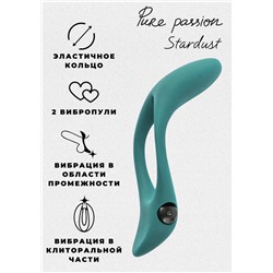 Эрекционное виброкольцо Pure Passion Stardust Green 1304-03lola