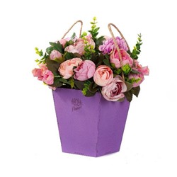 Декоративный ящик для цветов "Конус Фловерс", Фиолетовый 165х165х180 мм