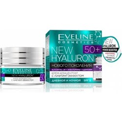 Eveline "NEW Hyaluron 4D" 50+ Крем-Концентрат с ЛИФТИНГ-Эффектом (50мл). 30