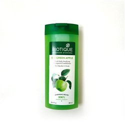 Bio Green Apple Fresh Daily Purifying Shampoo & Conditioner/Биотик Био шампунь И Кондиционер Зеленое Яблоко 180мл