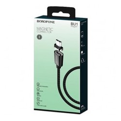 Магнитный кабель Borofone BU1 - Micro USB