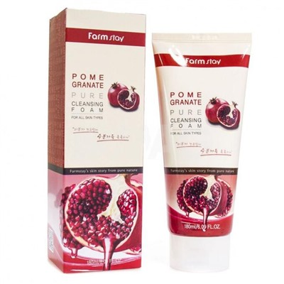 Увлажняющая пенка для умывания с экстрактом граната FarmStay Pomegranate Pure Cleansing Foam