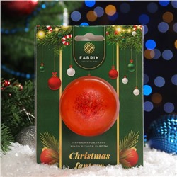 Мыло ручной работы "новогоднее" парфюмированное, оранжевое, 50 г
