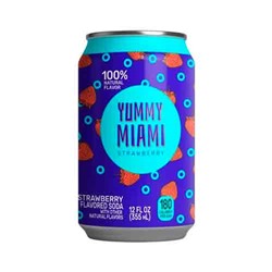 Газированный напиток Yummy Miami Strawberry 355мл