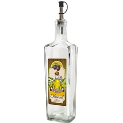 Бутылка с мет. дозатором для масла/соусов, 500 мл, стекло  626-2063
