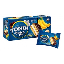 Печенье Tondi choco Pie банановый 180 г/ KDV