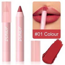 Матовая помада-карандаш DUNUF matte lipstick crayon 01