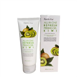 Гель пилинг с экстрактом киви FarmStay  All-In-one whitening peeling gel kiwi, 180мл