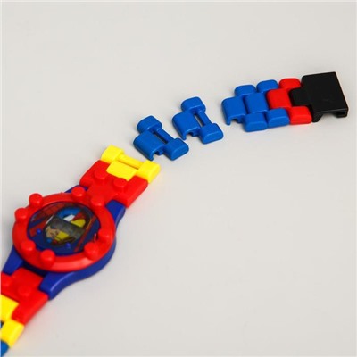 Часы наручные электронные "Супергерои", Мстители, с ремешком-конструктором
