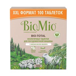 Таблетки "Bio-total" для посудомоечной машины, с маслом эвкалипта