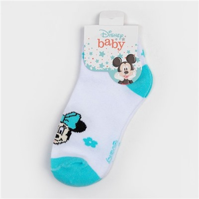 Носки "Minnie Mouse", Минни Маус, белый, 14-16 см